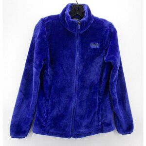 Fila Jacket Small Fuzzy Plush Fleece Full Zip Pockets Mock Neck